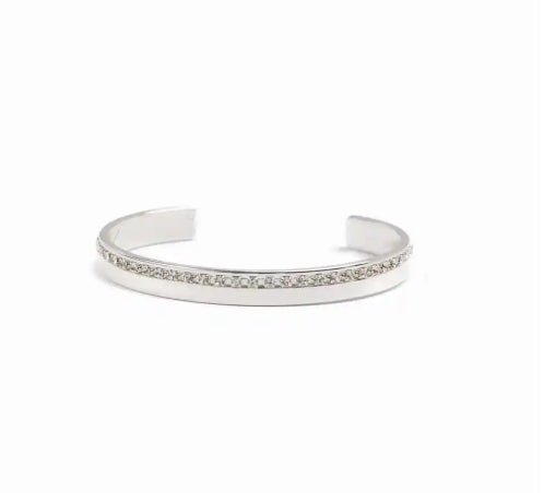 Yana Cuff Bangle – Silver