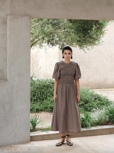 Yerse Barcelona Gathered Dress