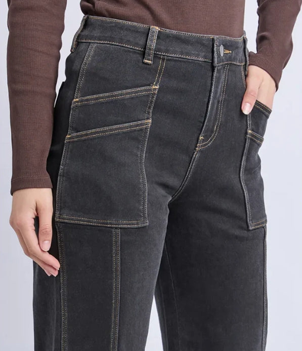 Foxwood Balmy Jean in washed Black