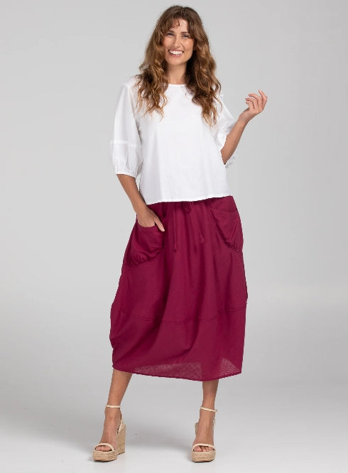 Boom Shankar Guru Skirt - Merlot