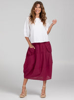 Boom Shankar Guru Skirt - Merlot