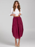 Boom Shankar Guru Skirt - Merlot