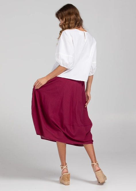 Boom Shankar Guru Skirt - Merlot