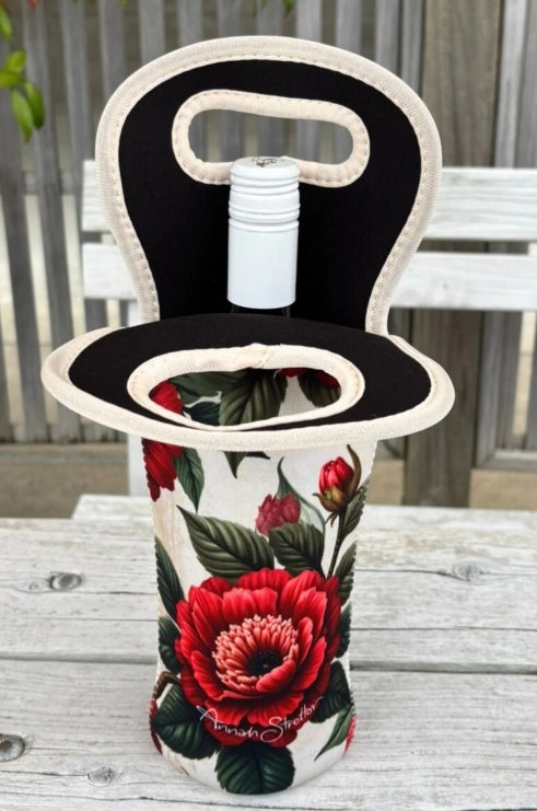 Neoprene Wine Cooler Bag - Vintage Ruby