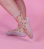 Flower Party Mesh Socks - Multi Pack of 3
