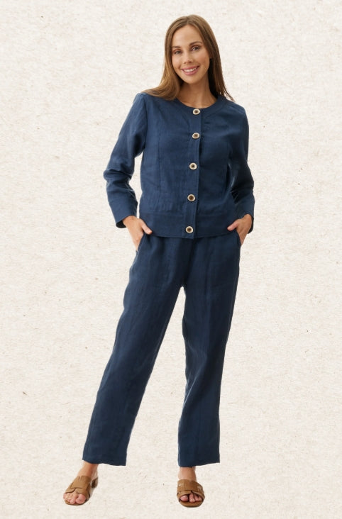 Givoni Seamed linen jacket