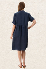 Givoni Collared linen dress