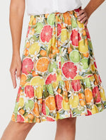 Luna Sky Citrus Midi Skirt