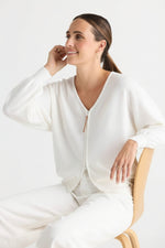 Statement Zip Cardi from Zacket & Plover - White