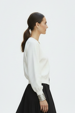 Statement Zip Cardi from Zacket & Plover - White