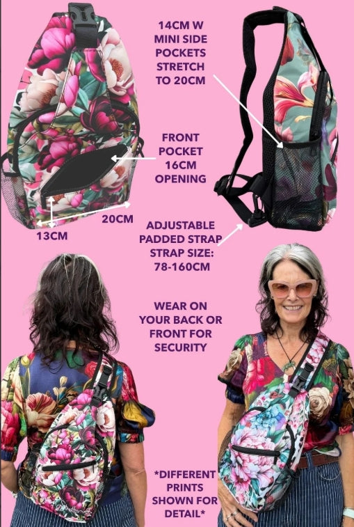 Anna Stretton Crossbody Sling Bag - Not Too Red
