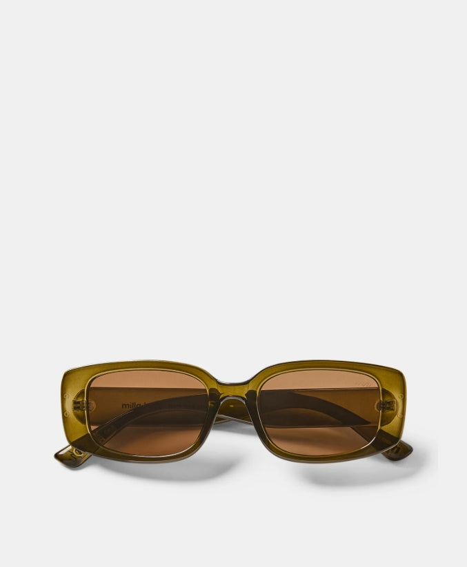 Milla Hart Freja Sunglasses Cry Green/Brown