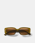 Milla Hart Freja Sunglasses Cry Green/Brown