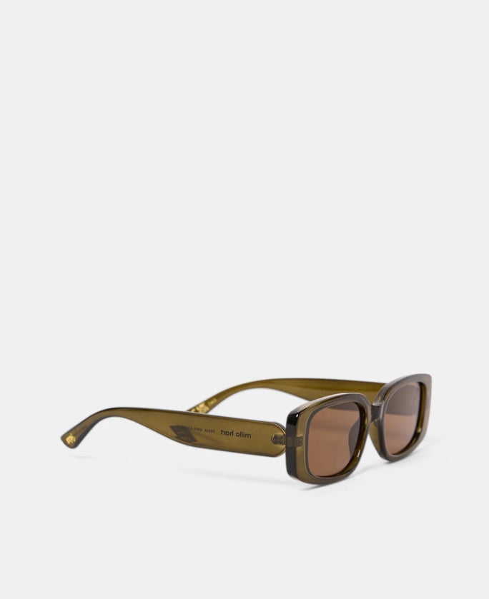 Milla Hart Freja Sunglasses Cry Green/Brown