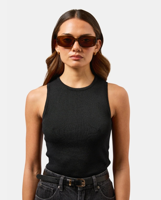 Milla Hart Freja Sunglasses Cry Green/Brown