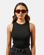Milla Hart Freja Sunglasses Cry Green/Brown