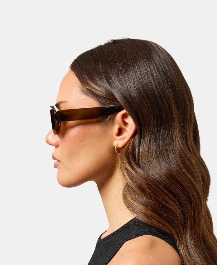 Milla Hart Freja Sunglasses Cry Green/Brown