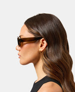 Milla Hart Freja Sunglasses Cry Green/Brown