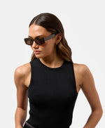 Milla Hart Freja Sunglasses Cry Green/Brown