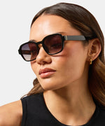 Milla Hart Maja Sunglasses Black/Smoke-Brown