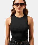 Milla Hart Maja Sunglasses Black/Smoke-Brown