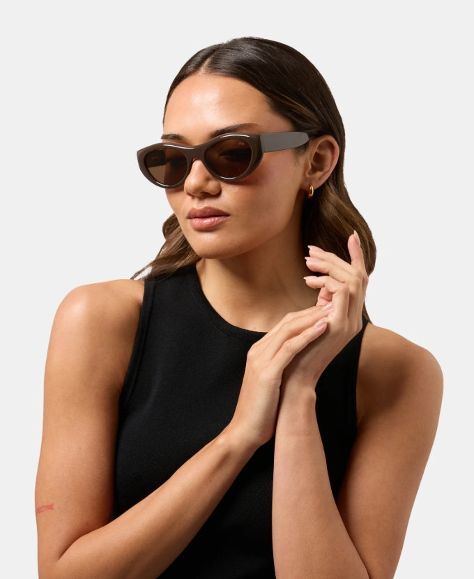 Milla Hart Nora Sunglasses Chocolate/Brown