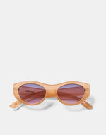 Milla Hart Nora Sunglasses Milky Bone/Blue-Pink
