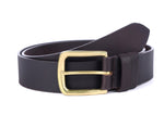Unisex leather belt - Brown leather