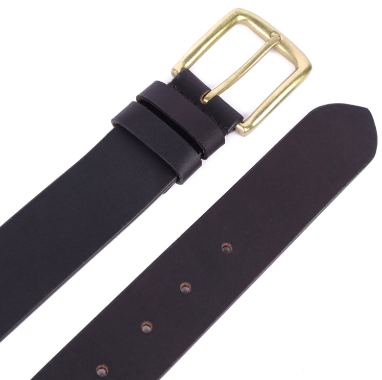 Unisex leather belt - Brown leather
