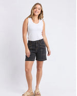 Balmy Short - Washed Black