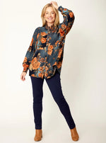 Floral Patch Tunic Shirt from Cordelia Street - Patch Print