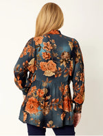 Floral Patch Tunic Shirt from Cordelia Street - Patch Print