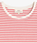 Yerse Barcelona Organic cotton Red and Ecru striped T-shirt