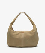 Yerse Barcelona Suede Hobo Bag in Camel