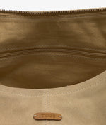 Yerse Barcelona Suede Hobo Bag in Camel