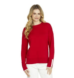 Ping Pong Tessa Tipped Pullover - Scarlett
