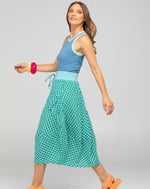 Guru skirt - Green Seersucker