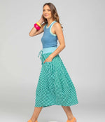 Guru skirt - Green Seersucker