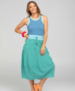 Guru skirt - Green Seersucker