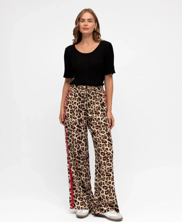 Leopard Contrast Pants from Label of Love