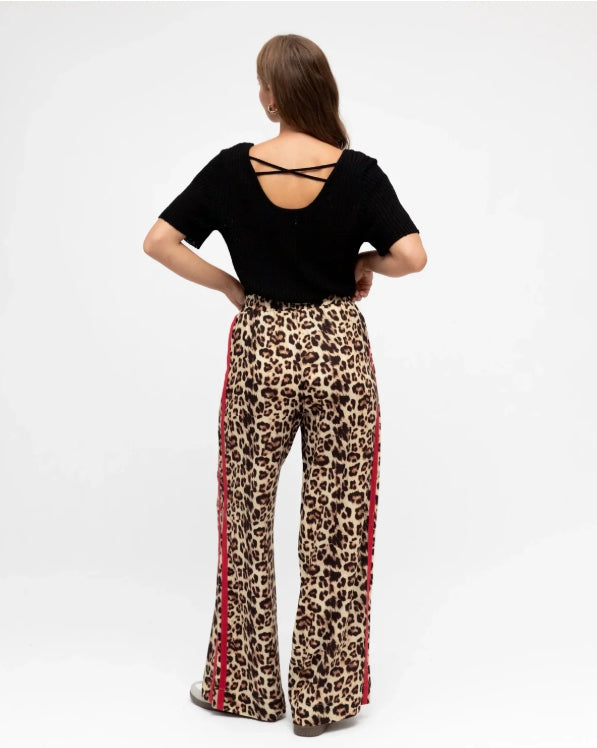 Leopard Contrast Pants from Label of Love