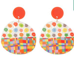 Alice Earrings - Orange