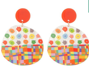 Alice Earrings - Orange