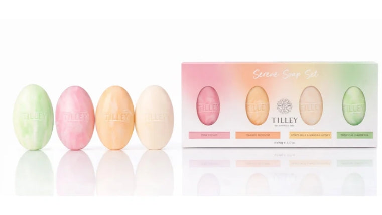 Serene Oval Soaps Gift Pack 4x 90g