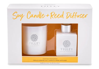 Tahitian Frangipani 160g Candle & 75mL Reed Diffuser Gift Pack