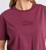 Foxwood Huntleigh Oversized Tee - Windsor wine