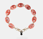 Mary Acetate Phone Chain - Short - Marble Red