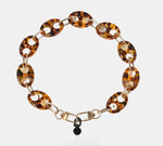 Mary Acetate Phone Chain - Short - Brown