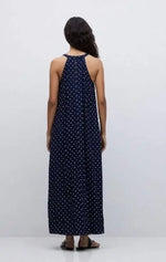 Yerse Barcelona Navy Halter neck dress