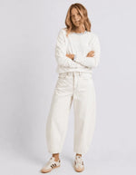 Atticus Barrel Jean - Vintage White